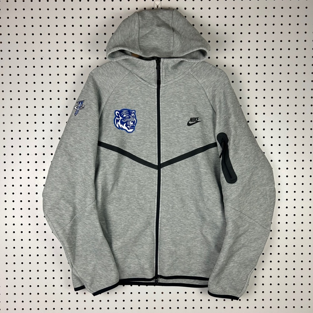 Nike Tech Fleece Full Zip Hoodie XL Grey Memphis Tigers 1 Cent Jacket Travel PE